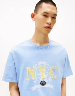 Crest Logo Relaxed T-Shirt Blue