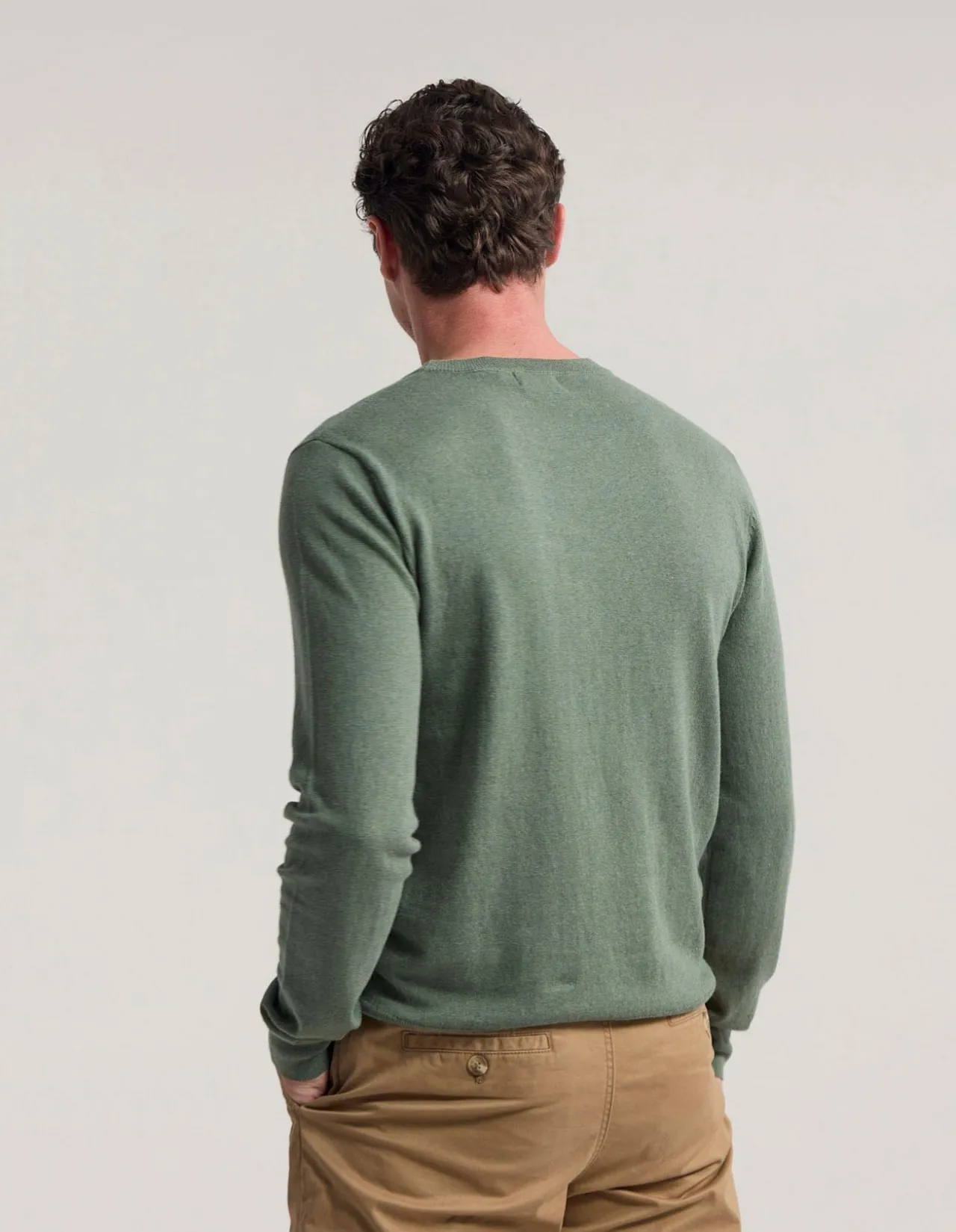 CREW NECK PURE MERINO WOOL PULLOVER