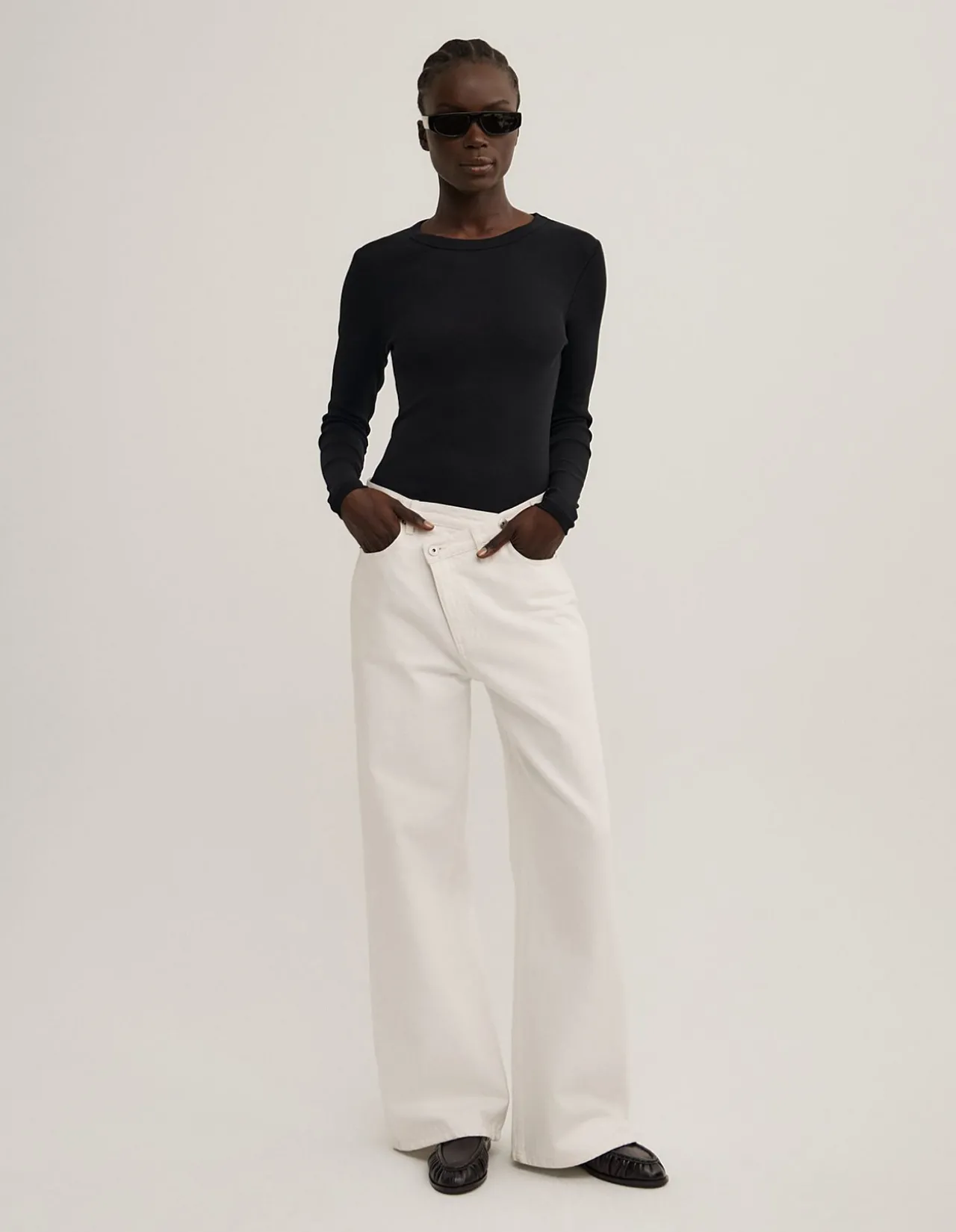 Crew Rib Long Sleeve Top