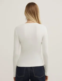 Crew Rib Long Sleeve Top