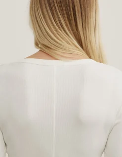 Crew Rib Long Sleeve Top
