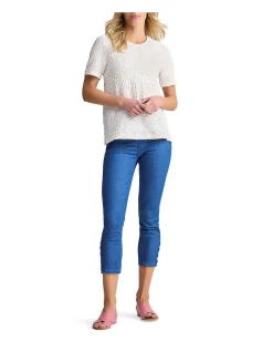 CRINKLE COTTON T-SHIRT - WHITE