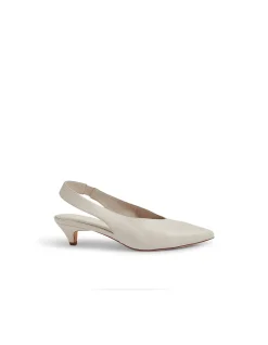 Crissi Pointed Low Heel Slingback Pumps