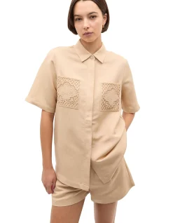 CROCHET POCKET SHIRT
