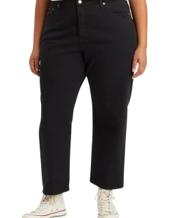 501 Cropped High Rise Straight Leg Jeans