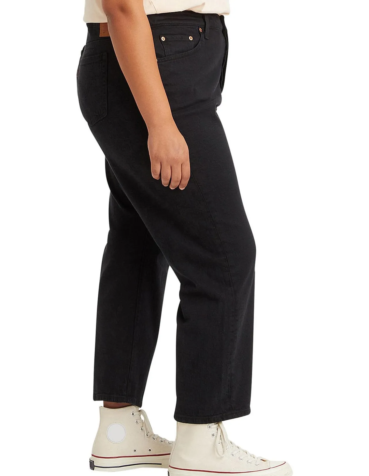501 Cropped High Rise Straight Leg Jeans