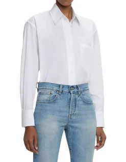 Cropped Long Sleeve Shirt
