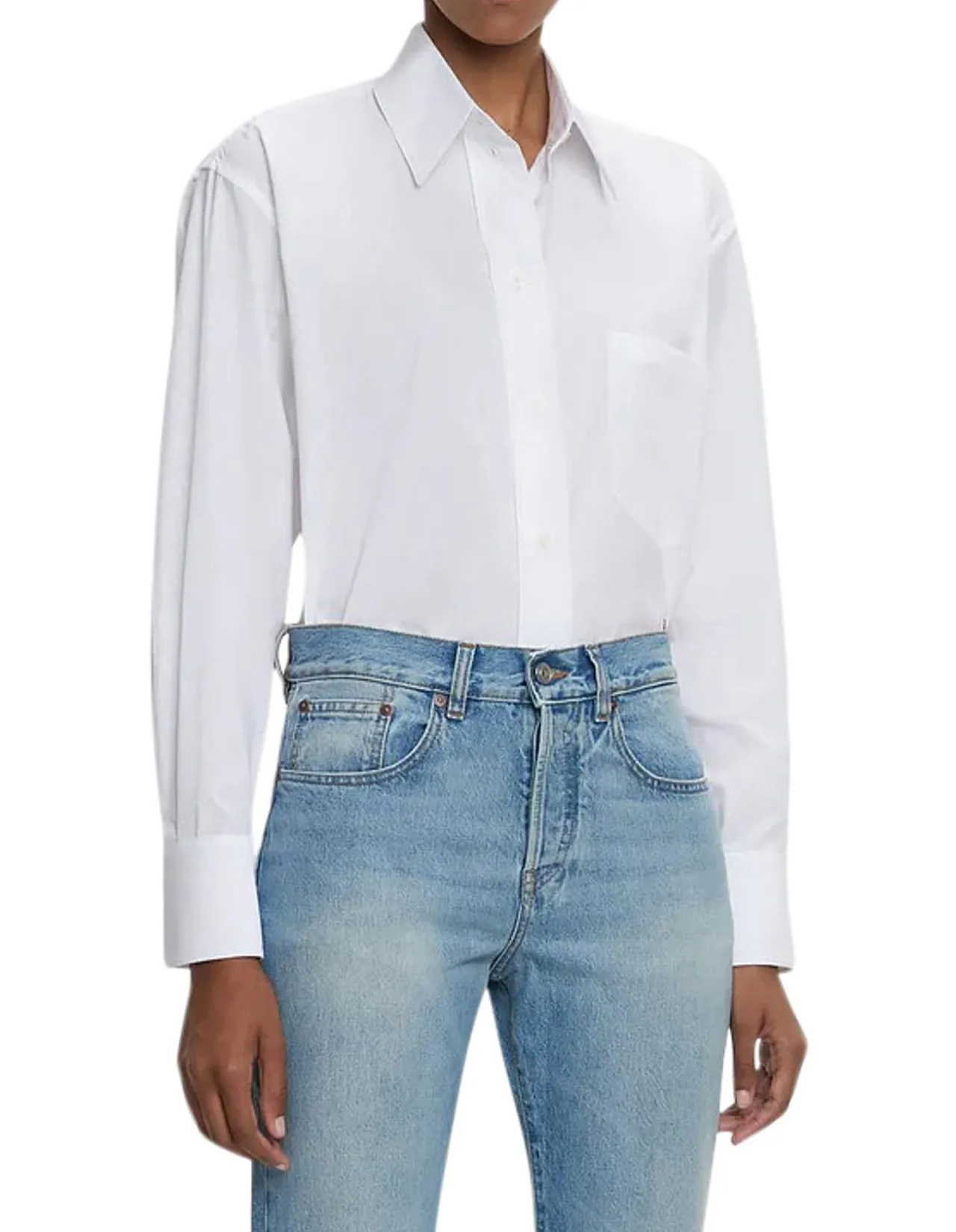Cropped Long Sleeve Shirt