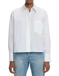 Cropped Long Sleeve Shirt