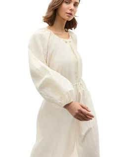 CRUSHED GATHERED MAXI DRESS