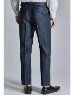 Crux Deep Blue Check Trousers