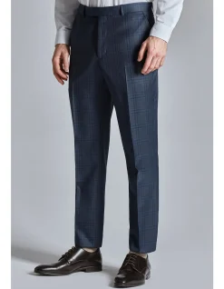 Crux Deep Blue Check Trousers
