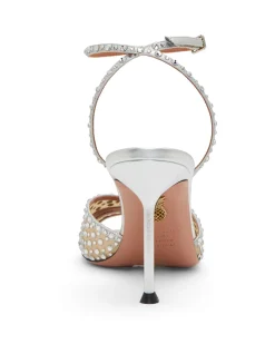 Crystal Lover Crystal Mesh Stiletto Sandals