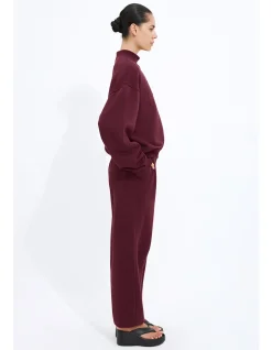 Cuffed Hem Logo Track Pants