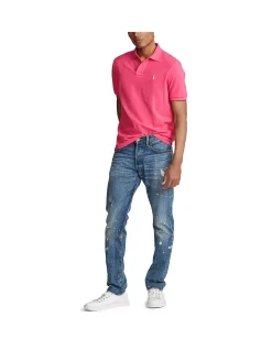 Custom Slim Fit Mesh Polo Shirt