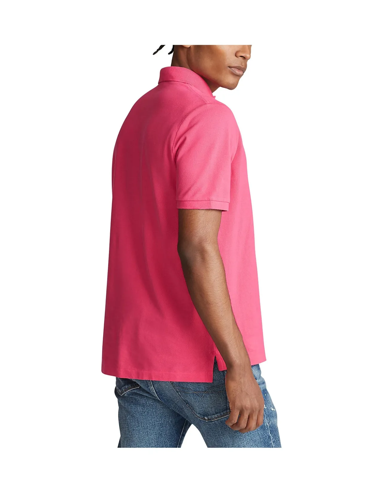 Custom Slim Fit Mesh Polo Shirt