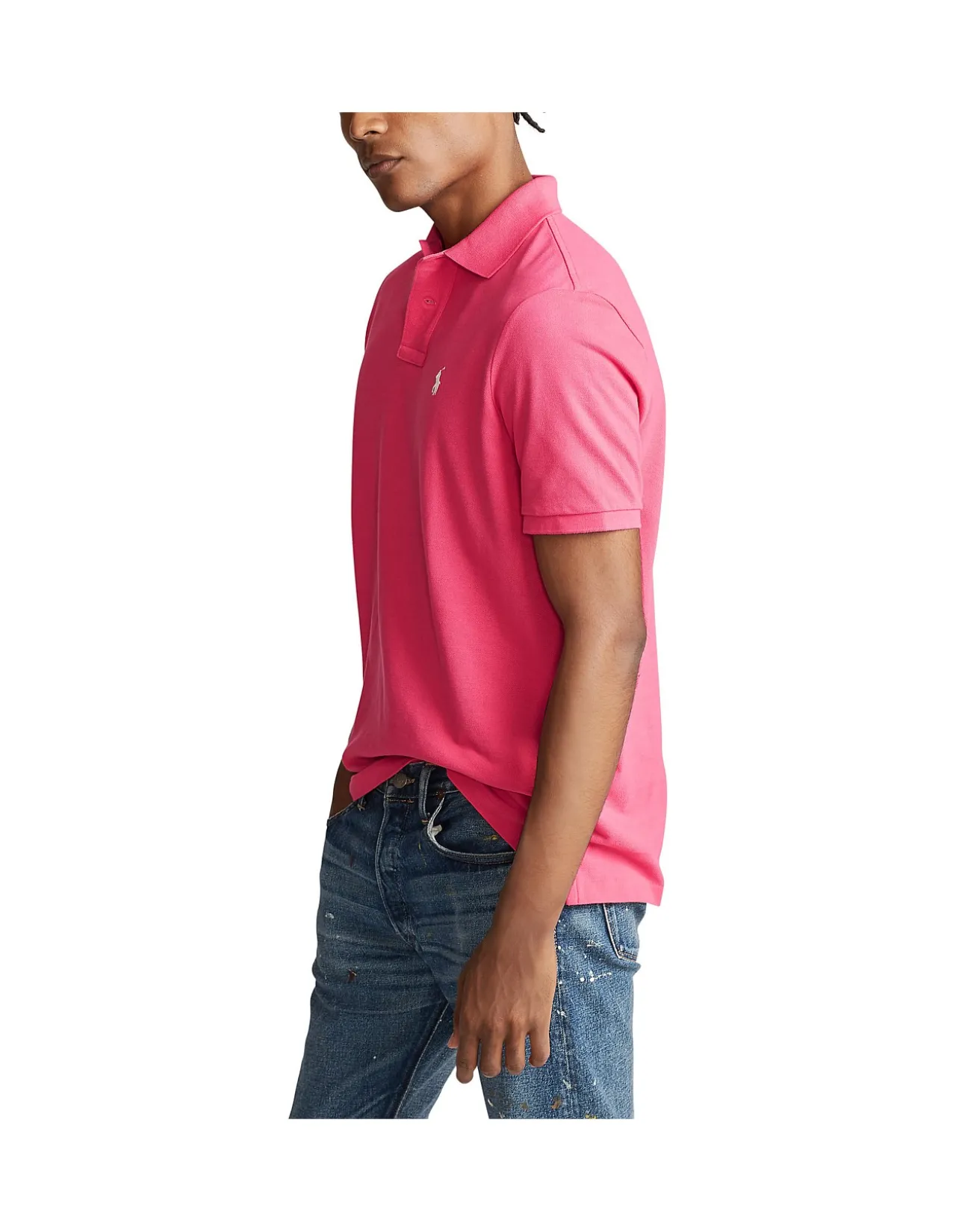 Custom Slim Fit Mesh Polo Shirt