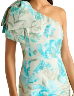 DARCY ONE SHOULDER BOW MINI DRESS