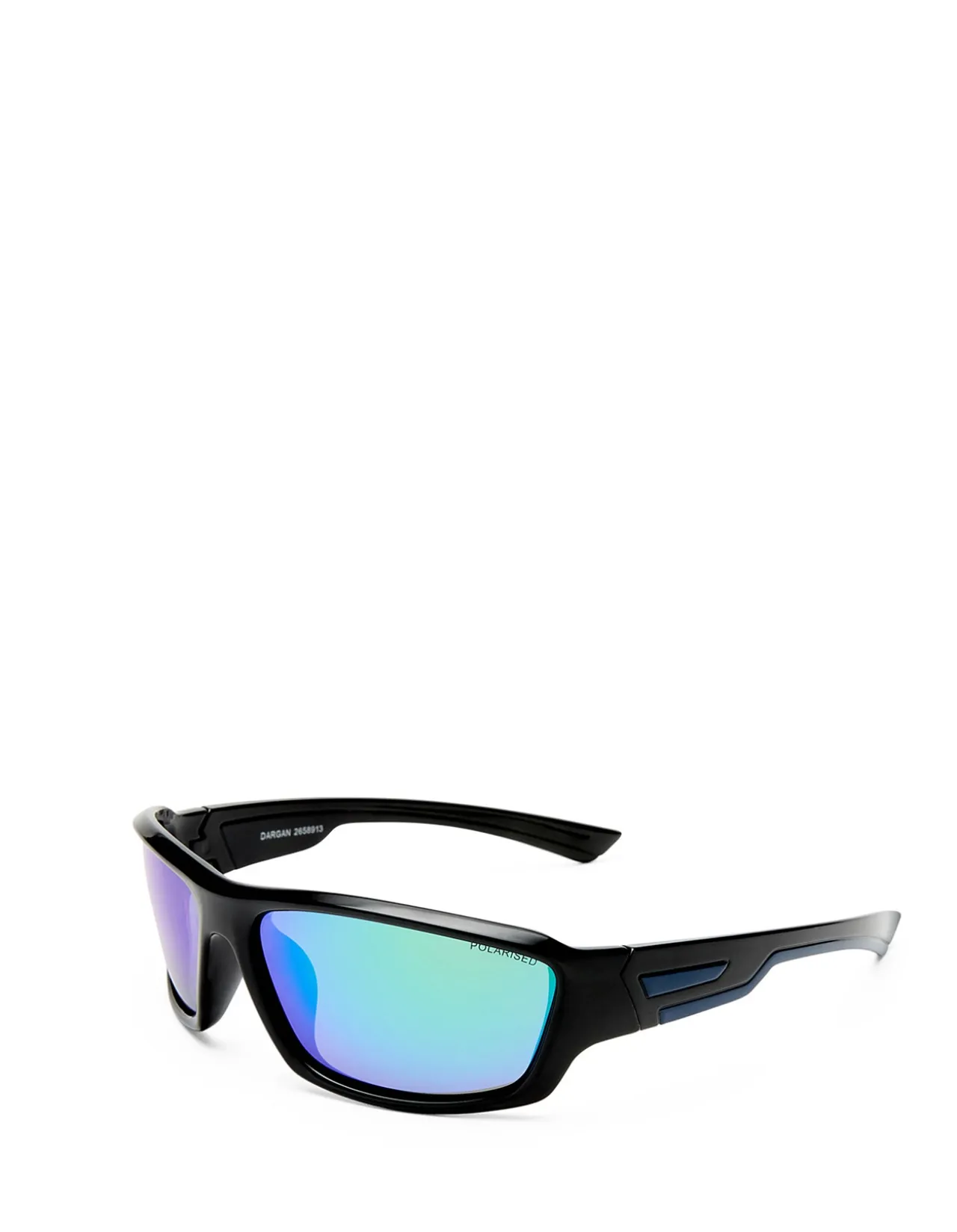 DARGAN BLACK WRAP SUNGLASSES