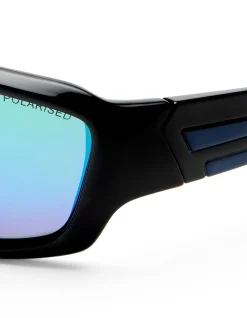 DARGAN BLACK WRAP SUNGLASSES
