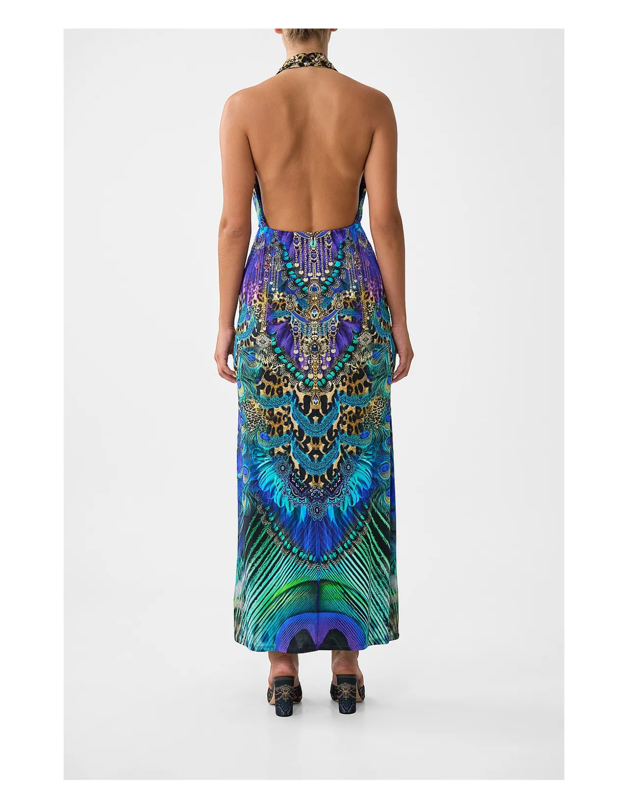 DEEP COWL PLUNGE DRESS
