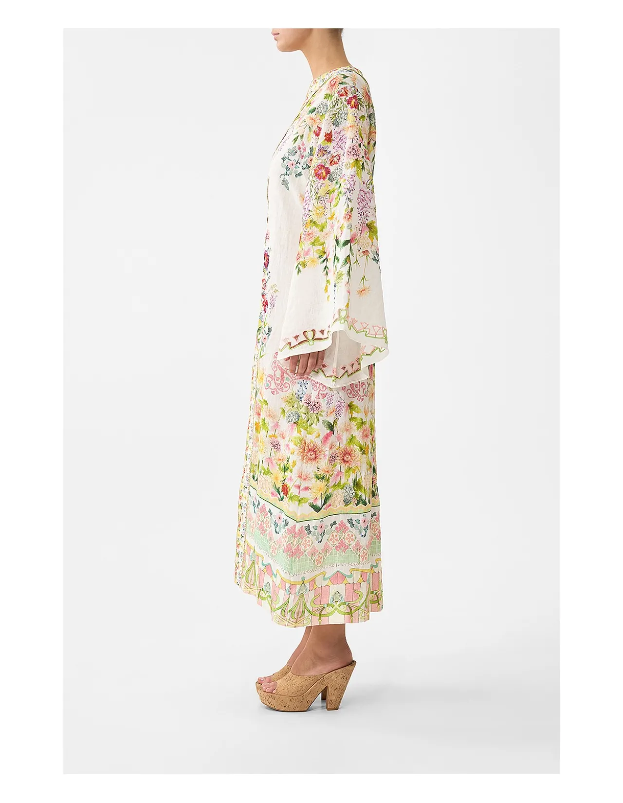 DEEP V NECK HARDWARE KAFTAN
