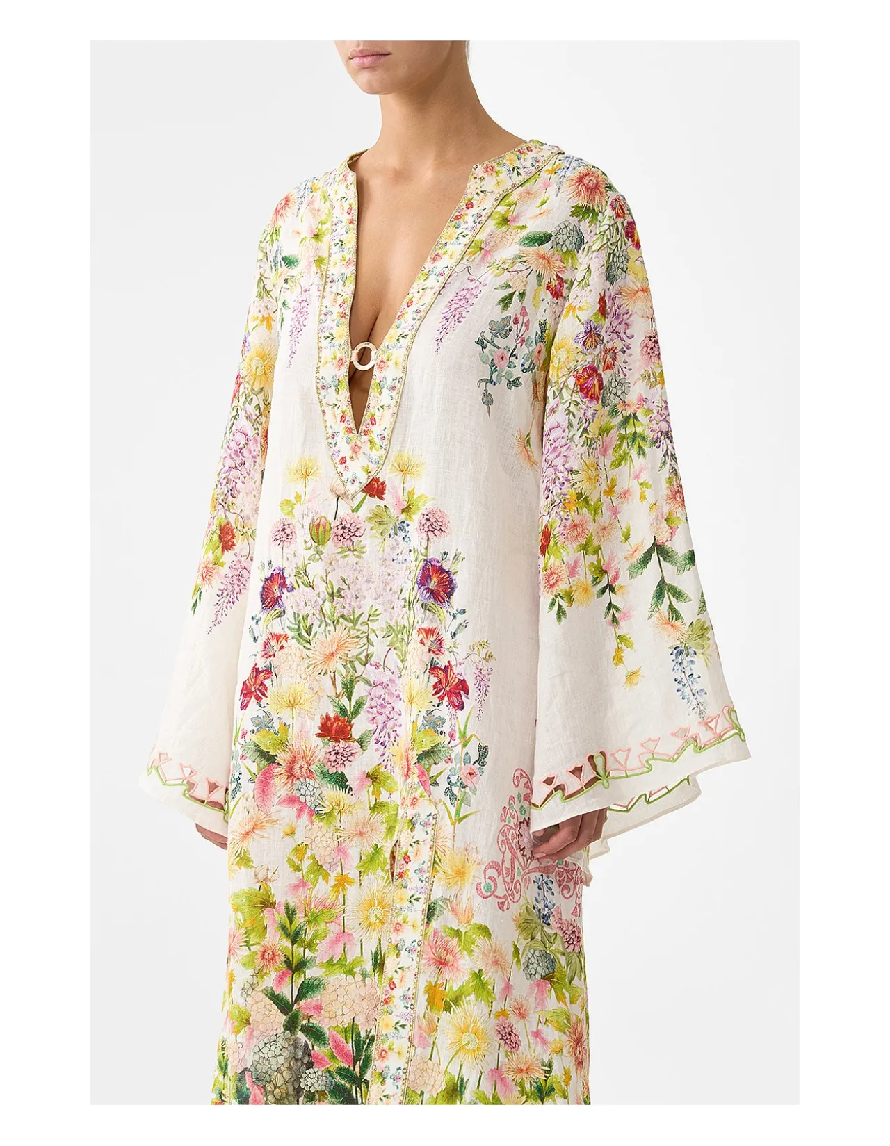 DEEP V NECK HARDWARE KAFTAN