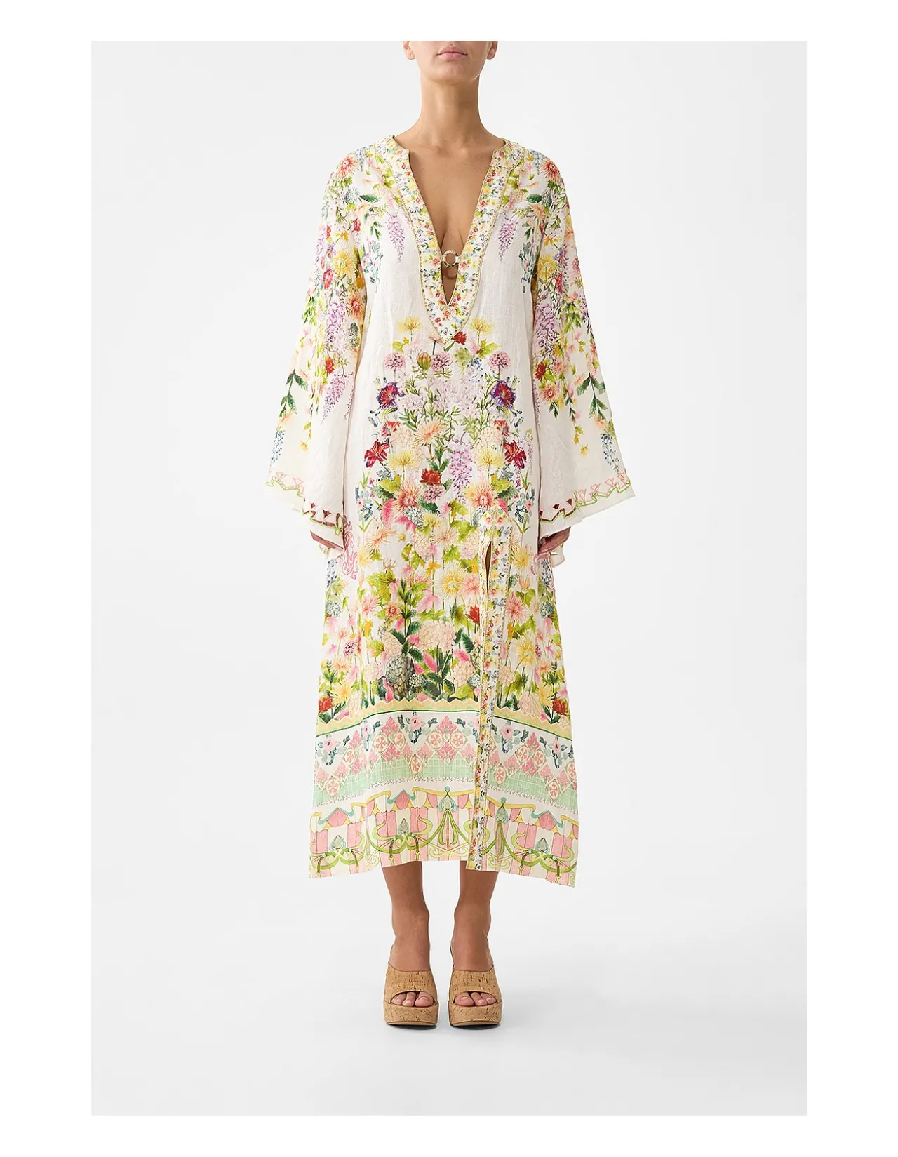 DEEP V NECK HARDWARE KAFTAN