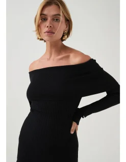 Deia Off Shoulder Long Sleeve Dress