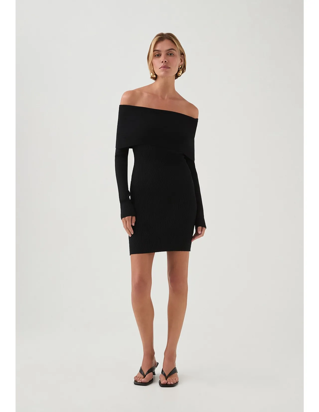 Deia Off Shoulder Long Sleeve Dress