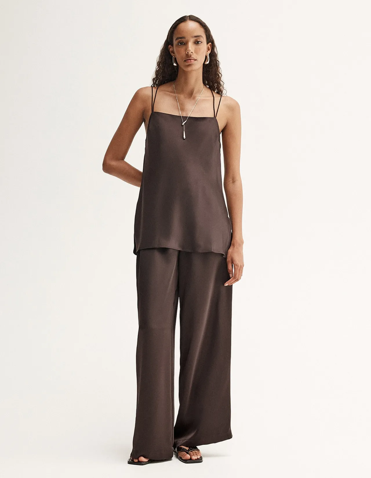 DELANEY SATIN TOP