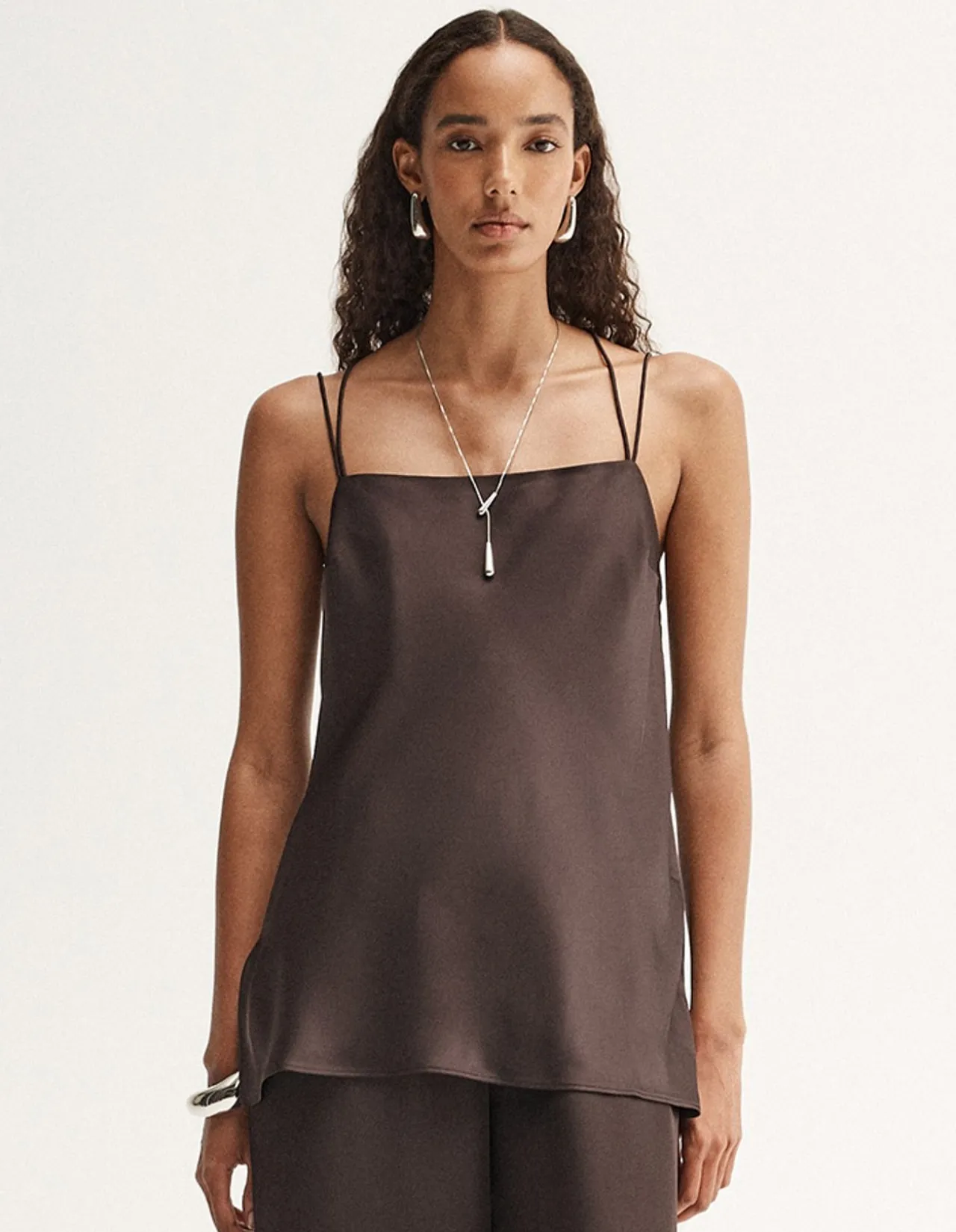 DELANEY SATIN TOP
