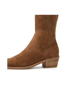 Demio Suede Low Heel Knee High Boots