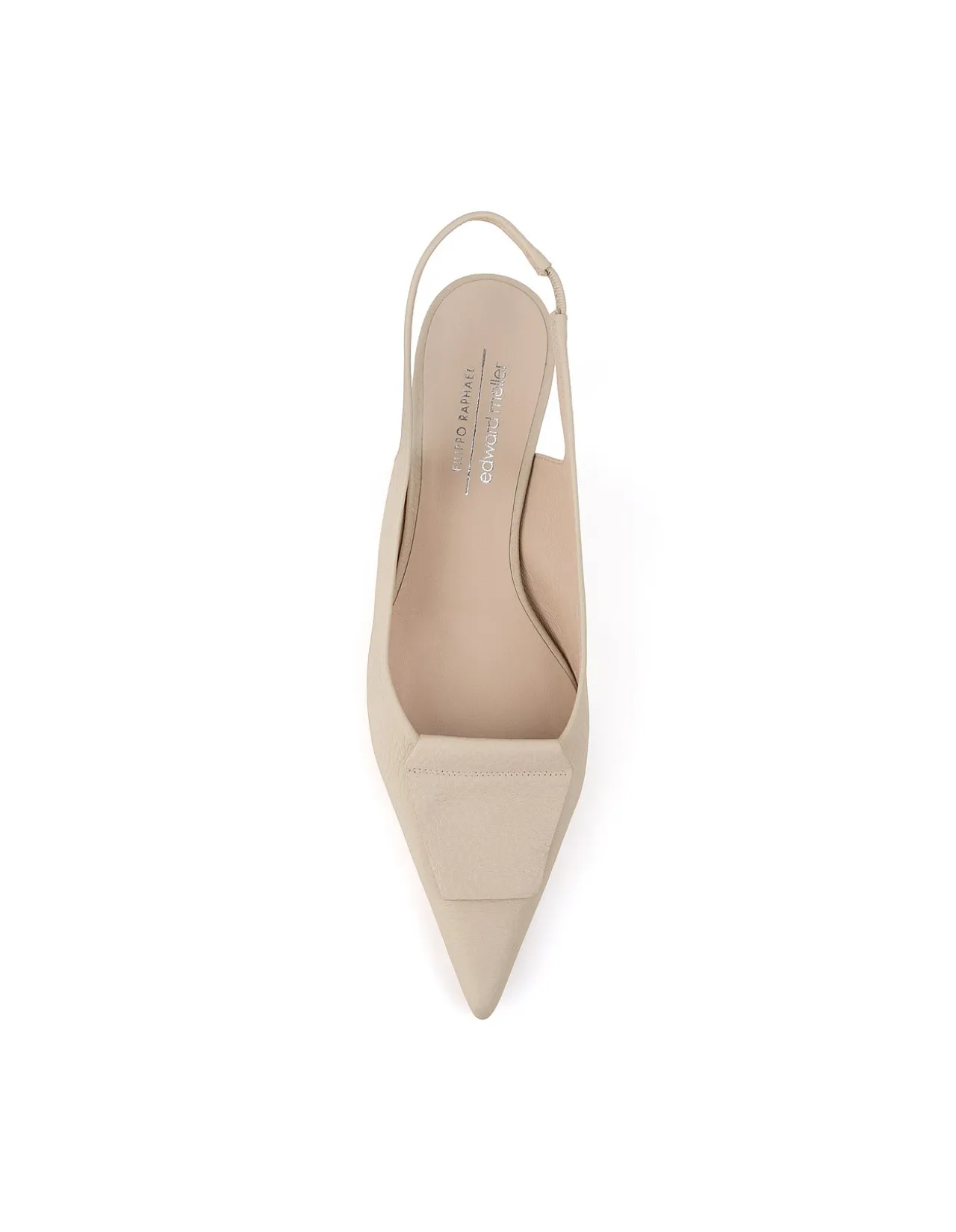 DEMURE55 SLINGBACK WITH LEATHER ORNAMENT