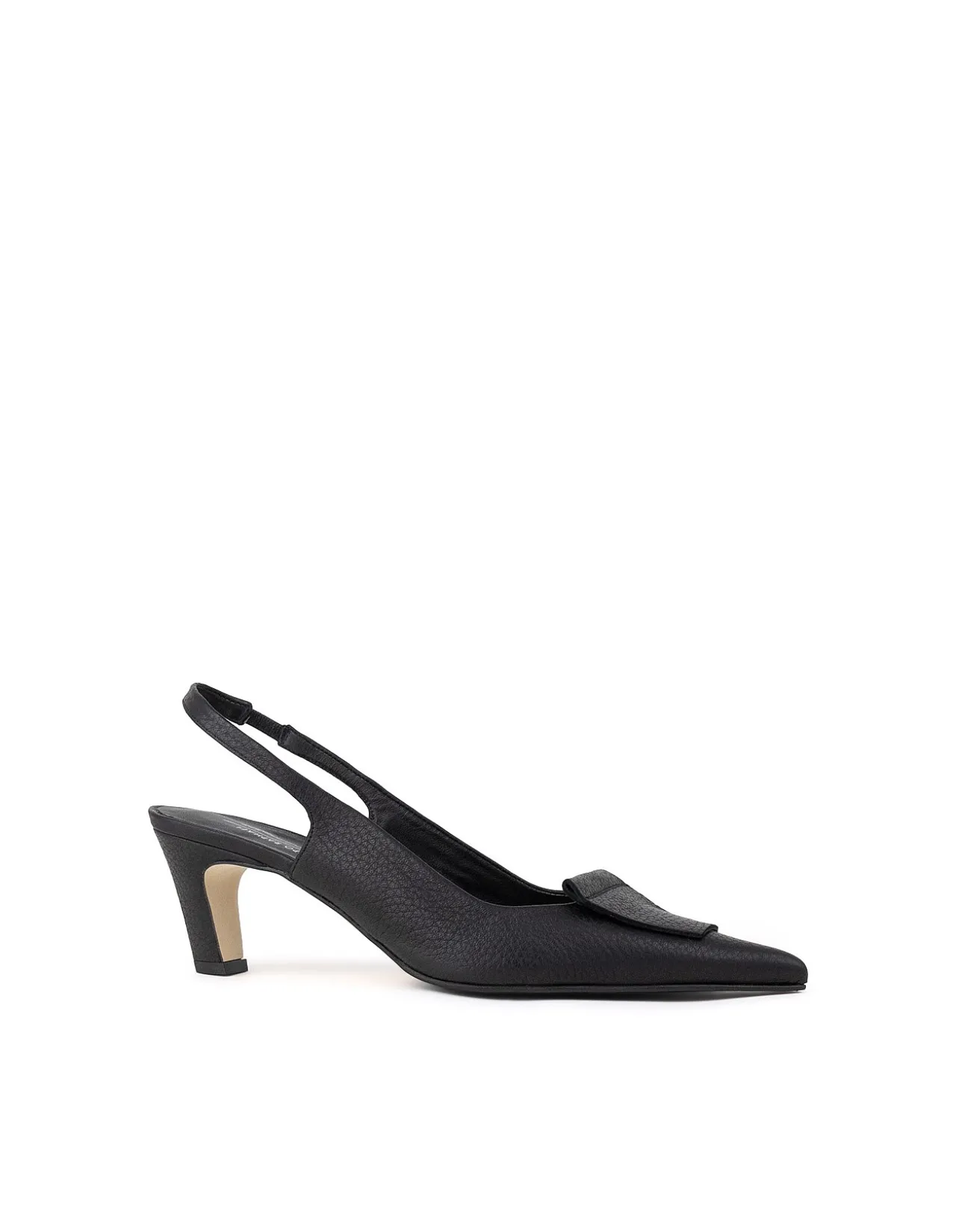 DEMURE55 SLINGBACK WITH LEATHER ORNAMENT