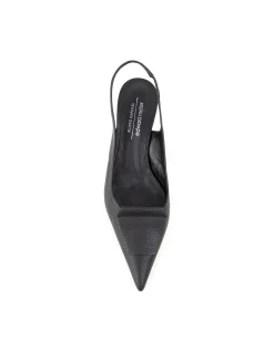 DEMURE55 SLINGBACK WITH LEATHER ORNAMENT