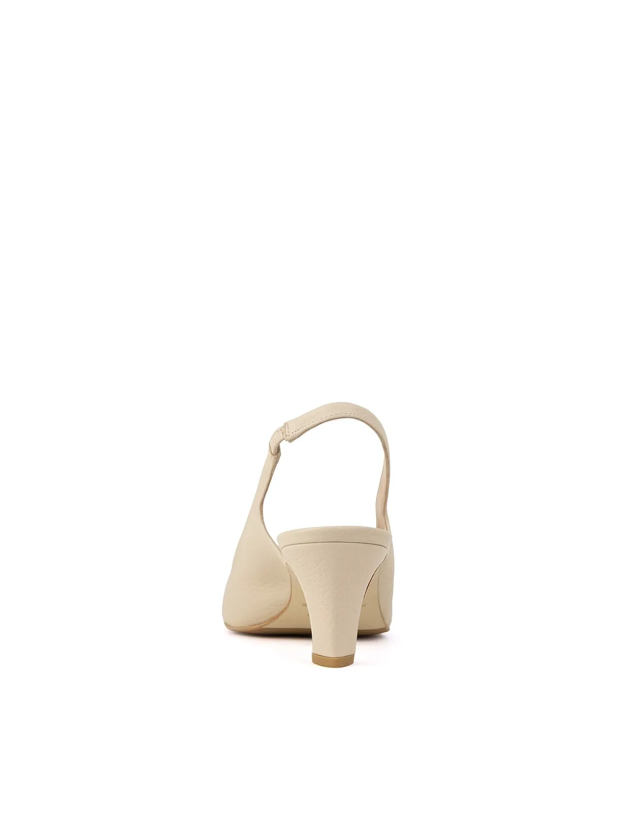 DEMURE55 SLINGBACK WITH LEATHER ORNAMENT