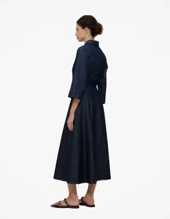 Denim A-line Skirt