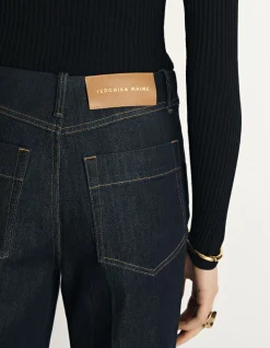 DENIM HIGH RISE CROPPED JEAN