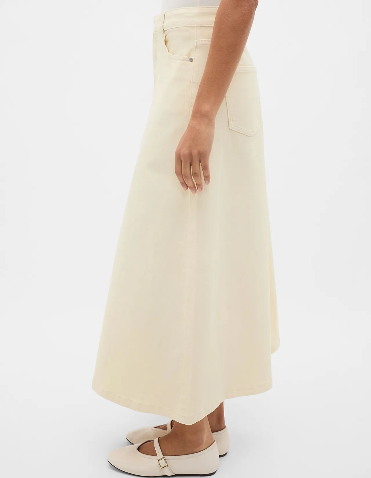 DENIM MIDI SKIRT