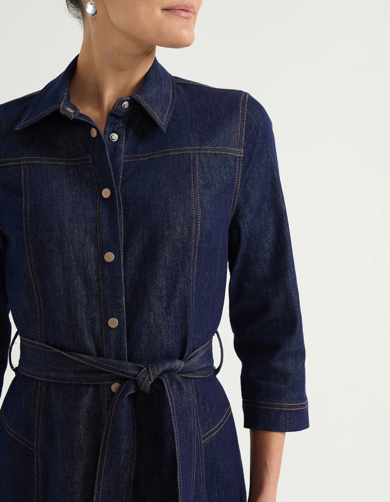 DENIM SHIRT DRESS