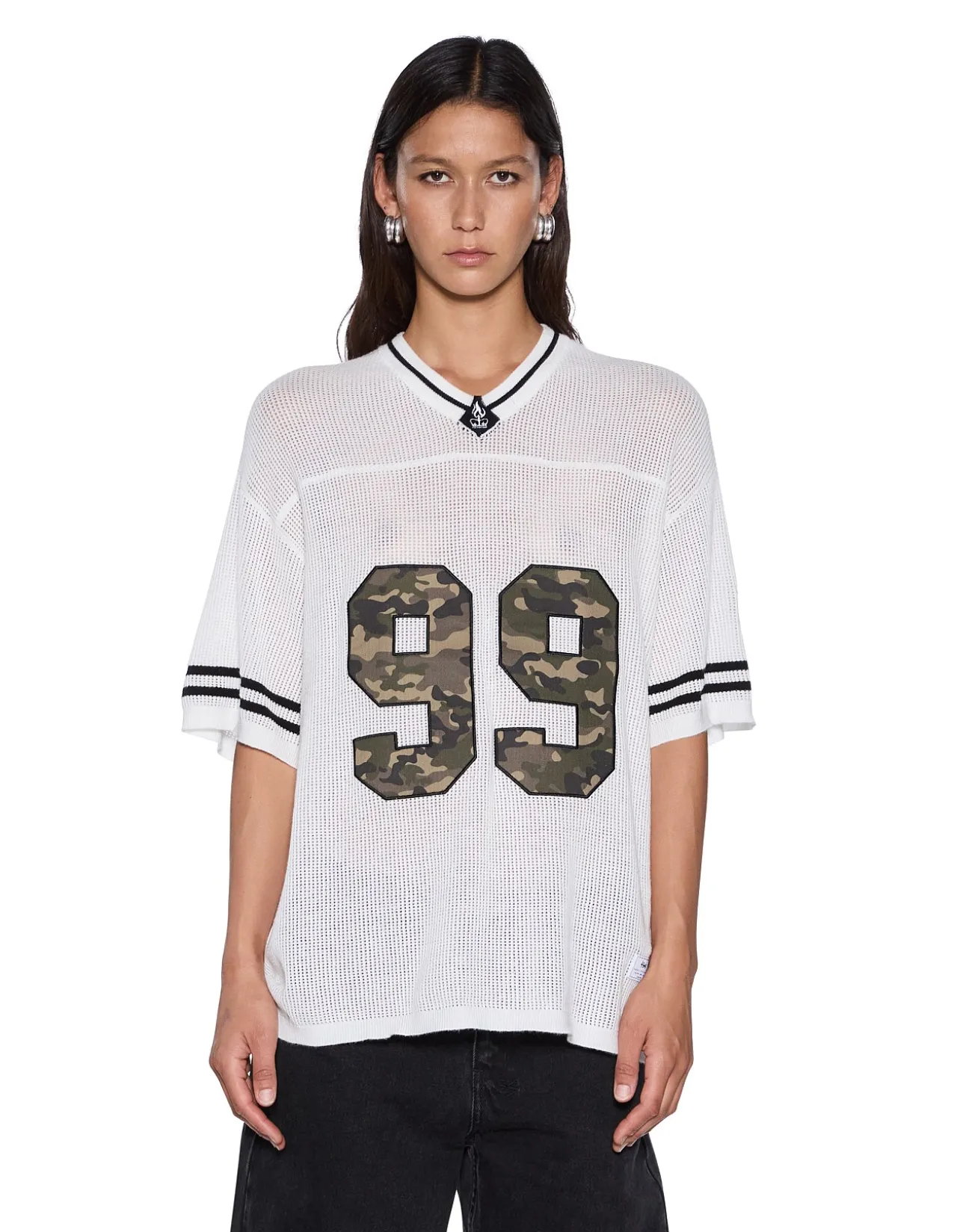 Derby Boyrfriend Short Sleeve Jersey Camo T-Shirt