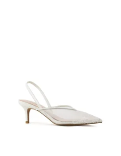 DESTINE60 LACE FRONT MESH SLINGBACK