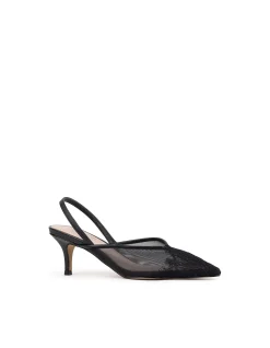 DESTINE60 LACE FRONT MESH SLINGBACK