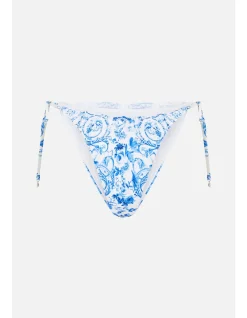 DIP WAIST CHEEKY BIKINI BOTTOM W TIE SIDES