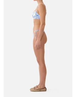 DIP WAIST CHEEKY BIKINI BOTTOM W TIE SIDES