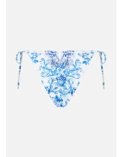 DIP WAIST CHEEKY BIKINI BOTTOM W TIE SIDES