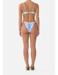 DIP WAIST CHEEKY BIKINI BOTTOM W TIE SIDES