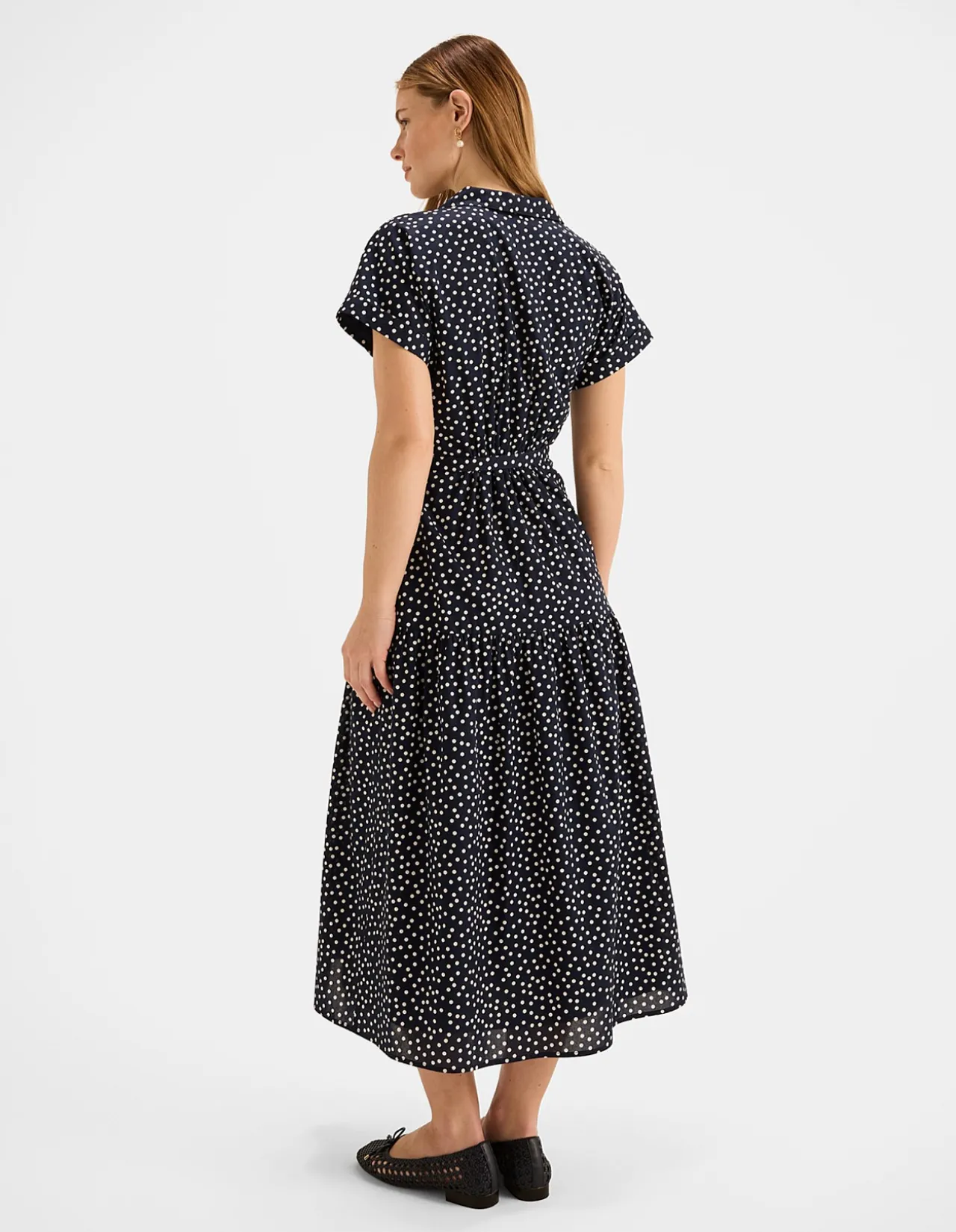 Ditzy Dot Polka Shirtdress