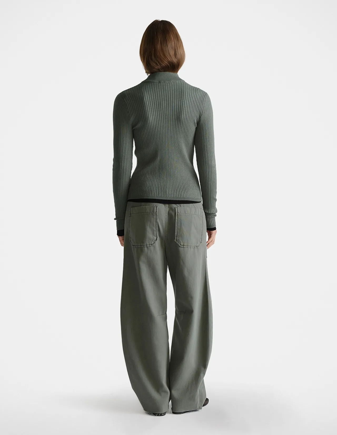 D-LUXE KNIT ZIP LONG SLEEVE